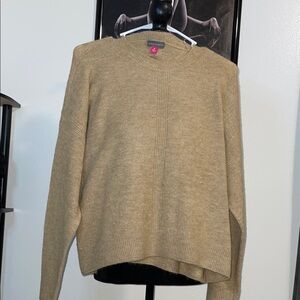 Vince Camuto Tan Crew Neck Sweater